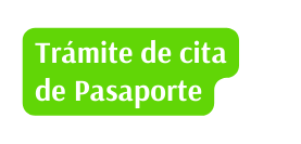 Trámite de cita de Pasaporte